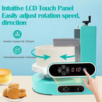 Cake Decorating Machine, Tabletop Cake Frosting Machine for 4-12inch Cakes, Cream Spreading Automatic Frosting Turntable with Graduated Scraper, for Cake Shops, Dessert Shops, Households