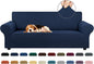 Stretch Couch Covers for Sofa, 3 Cushion Couch Slipcover, Elastic Bottom for by KEKUOU
