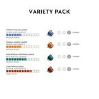 Nespresso Capsules Original Line, Morning Lungo Blends Variety Pack, Mild to Medium to Dark Roast Coffee, 50-Count Coffee Pods