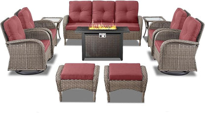 Belord Expansive 10 Pieces Outdoor Patio Furniture Set - Image 3