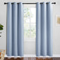 NICETOWN Vintage Blue Blackout Curtains 72 inches Length by NICETOWN