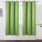 Light Green Thermal Blackout Curtains/42 x 72 Inch/Set of 2 Panels Room by Lemomo