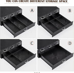 SZQINJI Coffee Pod Organizer 72/96 Pods Coffee Capsule Holder 2-Tier Coffee Pod Storage 4-Drawer Compact, Compatible with Keurig K-cup & Nespresso Capsule