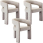 BESTANO Set of 3 Modern PU Leather Upholstered Dining Chairs by BESTANO