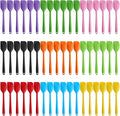 Hsei 54 Pieces Silicone Spatulas 8.1 Inch Rubber Spatula Heat Resistant Non Stick Flexible Cooking Scraper Baking Mixing Tool with Stainless Steel Inside for Kitchen Cookware Dishwasher Safe, 9 Colors