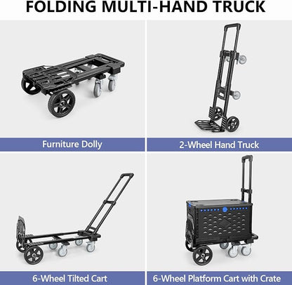 KEDSUM 4-in-1 Convertible Dolly Cart - Image 2