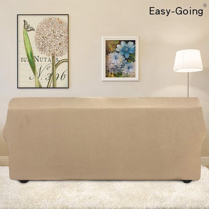 Easy-Going Stretch Oversized Sofa Couch Slipcover Washable Sand | 1-Piece Extra - Image 4