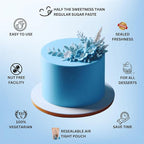 Confect Fondant for Christmas Cakes – Superhero Blue Fondant 8.8 oz | Chefs Choice for Cake Decorating, Sculpting & Holiday Baking | Vegan, Gluten-Free, Nut-Free, Palm Oil-Free – 8.8 Oz