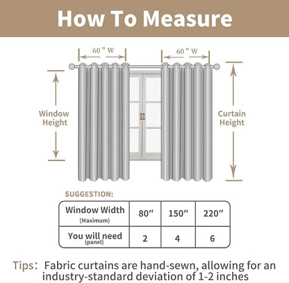 Natural Linen Curtains 63 inch Length - Image 7