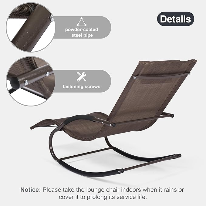 Lounge Chair, Outdoor Chaise Lounge - Image 6