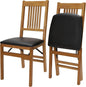 MECO Stakmore True Mission Wooden Folding Chairs by Stakmore