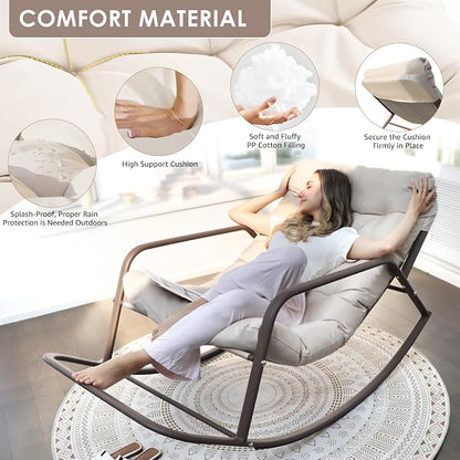 RADIATA Rocking Lounge Chair, Indoor Outdoor Reclining Lounger - Image 5