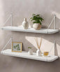 Afuly White Floating Shelves, 24 inch Long Shelves by Afuly