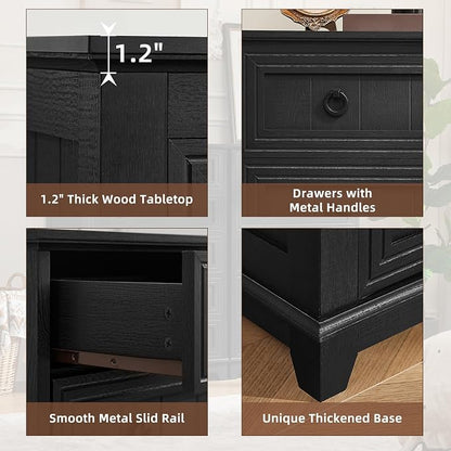 Joaxswe Farmhouse 5 Drawer Dresser - Image 9