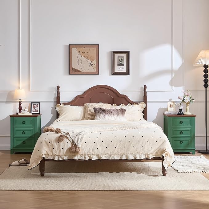 Joaxswe Farmhouse Night Stand, Sofa Bed Side Table Chest of Drawers, Wood - Image 7