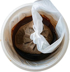 Yzurbu 100pcs 16''x20'' Cold Brew Coffee Filter Bags, No Mess Disposable Filter Bag with Straps for Coffee Shop 5-Gallon Systems