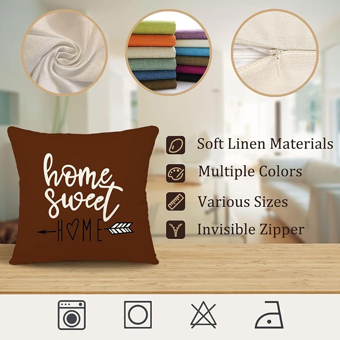 YCOLL Pillow Covers 20x20 Set of 4, Modern Sofa Throw Pillow Cover, Decorative - Image 6