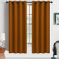 Yakamok Room Darkening Curtains 52x63 inch Length Burnt Orange-Living Room | 2 by Yakamok