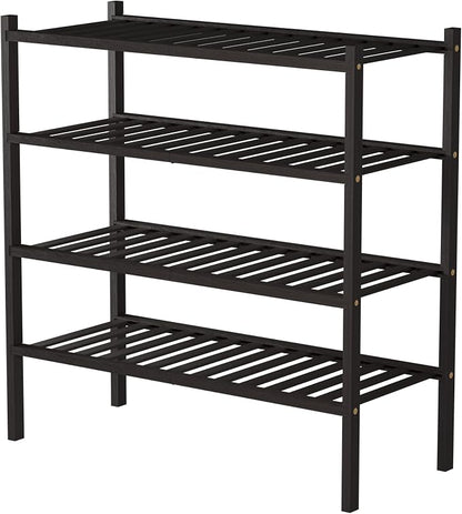 ROMGUAR CRAFT 4 Tier Bamboo Shoe Rack - Image 7