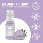 Bakell - Soft Purple Tinker Dust (4g, 1x Mini Spray Pump) Edible Glitter for Food, Desserts, and Beverages!