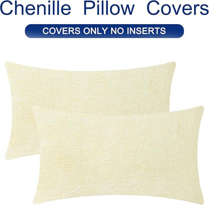 CaliTime Decorative Couch Throw Pillow Covers 26 X 16 Inches Beige | Pack of 2 - Image 6