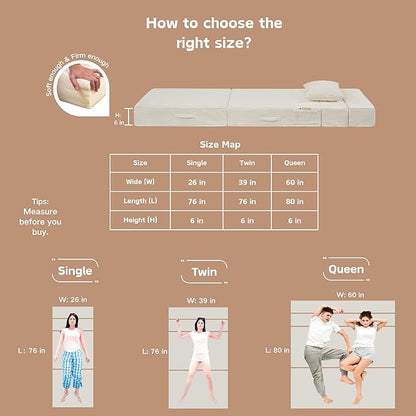 Folding Sofa Bed, 4 in 1 Convertible Sleeper Chair - Image 6