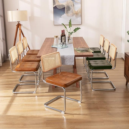 Zesthouse Natural Rattan Dining Chairs Set of 4, Modern Dining Room Chairs - Image 5