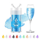 Blue Edible Glitter for Cocktails - 6g Blue Luster Dust Edible Drink Glitter Food Grade Metallic Shimmer Powder Sprinkles for Beverage Cake Chocolate Candy