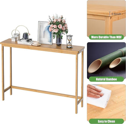 VASMIA Console Table, Entryway Table, Narrow Sofa Table, Living Room - Image 4