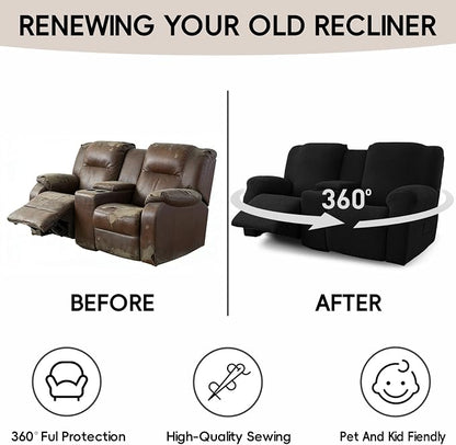 6-Piece Recliner Loveseat Covers - Image 6