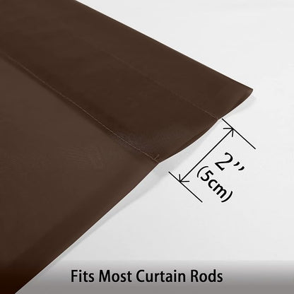 Chocolate Sheer Curtains 96 Inch Length, Elegant Sheer Curtains - Image 6