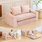 61" Convertible Sofa Bed Loveseat, Memory Foam Boneless Floor Couch by SnugSofeeFoamSofa