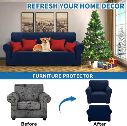 XINEAGE 2026 New Stretch Armchair Covers 1 Piece Chair Slipcovers Chair - Image 4