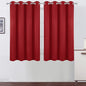Bright Red Blackout Curtains 52 x 54 Inch Length/Set of 2 Curtain by Lemomo