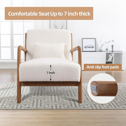 INZOY Mid Century Modern Accent Chair - Image 4