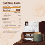 GANOHERB 7 in 1 Mushroom Coffee Mix, Instant Latte Coffee Blend Nootropic Cafe Complex with Reishi, Lion’s Mane, Chaga, Turkey Tail, Maitake, Cordyceps for Energy Focus Immune Boost (10 Servings)