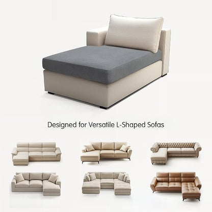 Hokway Stretch Chaise Cover Individual Couch Cushion Slipcovers Reversible - Image 9