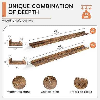 FLYJOE Floating Picture Ledge Shelves - Image 3