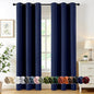 MIULEE Blackout Curtains for Bedroom 2 Panels 40 x 72 Inch Long Navy Blue | by MIULEE