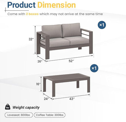 Wisteria Lane Metal Patio Furniture Set - Image 2