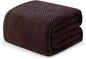 Exclusivo Mezcla Soft Waffle Fleece Bed Blanket Twin XL Size, Coffee | by ExclusivoMezcla