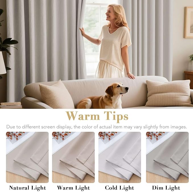 H.VERSAILTEX Premium Blackout Thermal Insulated Room Darkening Curtains - Image 5