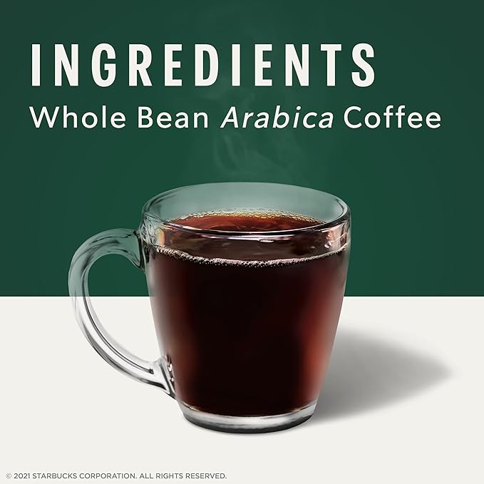 Starbucks Whole Bean Coffee, Dark Roast Coffee, French Roast, 100% Arabica, 1 bag (18 oz)