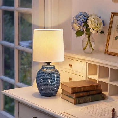 EJIAXIN Small Bedside Lamps -13.75" Farmhouse Table Lamps - Image 8