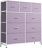 WLIVE 9 Drawer Dresser, Fabric Storage Tower by WLIVE