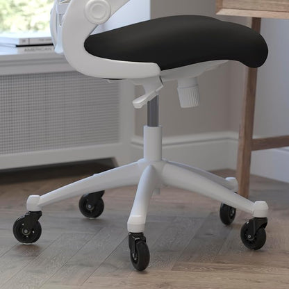 Flash Furniture Kelista Mid-Back Black Mesh Swivel Ergonomic Task Office Chair - Image 6