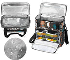 Blue Coffee Cafe Maker Carrying Bag Travel Case Compatible with Keurig K-Mini or K-Mini Plus Portable Single Serve Coffee Brewer Case with Pockets for K-cup Pods