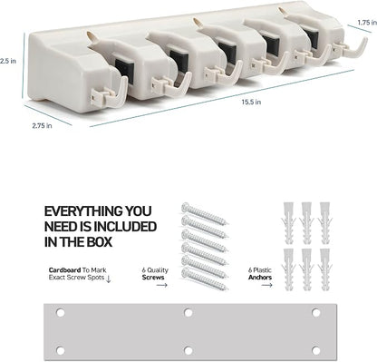 Home It Mop And Broom Holder Wall Mount - Image 2