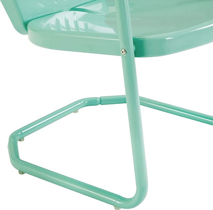 Crosley Furniture Griffith Outdoor Chair, Retro Metal Patio Chairs - Image 14