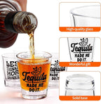Kolewo4ever 24 Pieces Funny Friends Shot Glasses Funny Friends Shot Glasses Clear Shot Glass Cups with Heavy Base for Adult Small Glass Shot Cups 1.75 oz Shot Glass for Best Friends (Style-2)